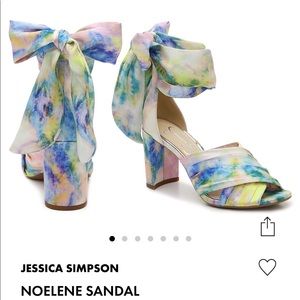 Jessica Simpson Tie-dye Bow Heels